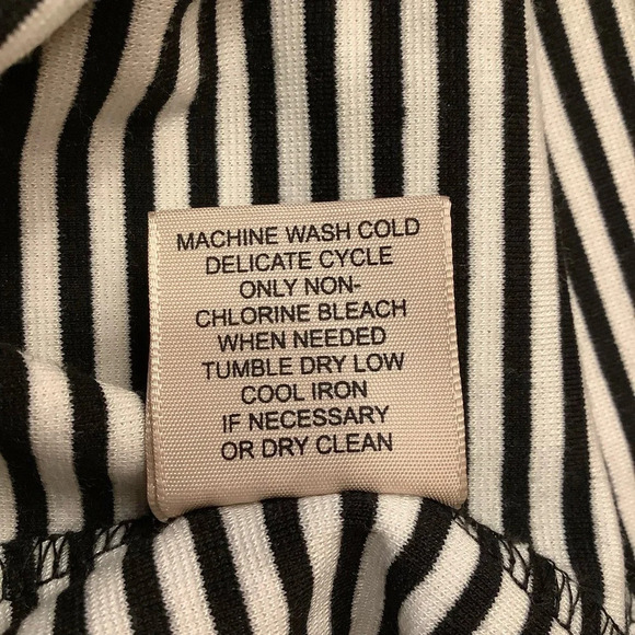 PHILOSOPHY Black/White Striped Sheath Dress Size M - Picture 9 of 11